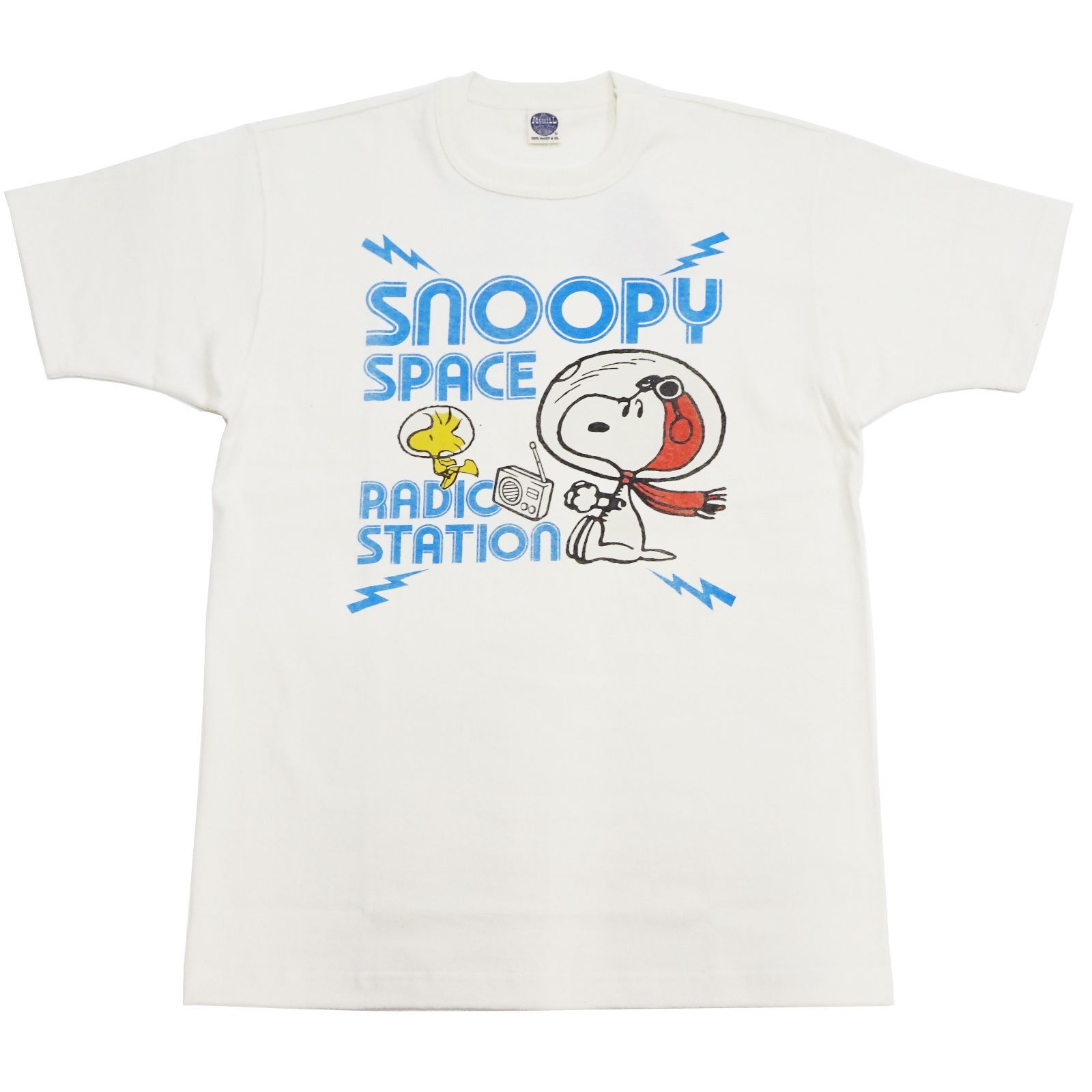 TMC2441 トイズマッコイ スヌーピー Tシャツ Toys McCoy SNOOPY TEE SPACE RADIO STATION 半袖Tシャツ オフ白 新品 アメカジショップ