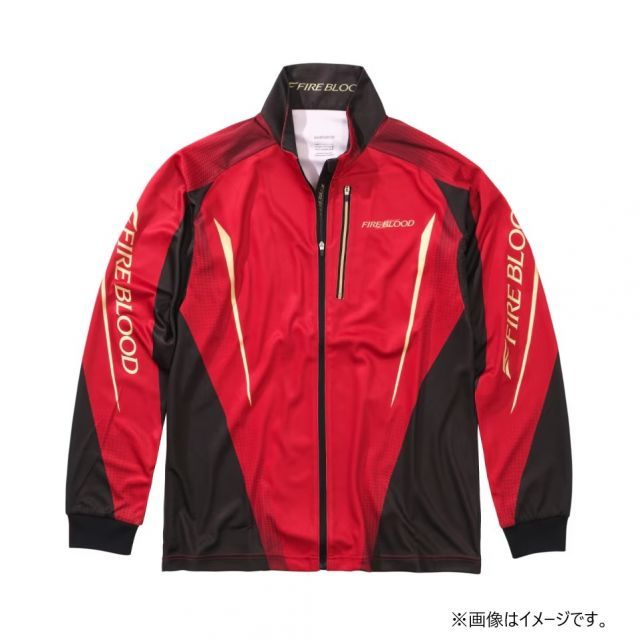 LIMITED PRO 長袖フィッシングシャツ レッド　シマノ　リミプロ シマノ シャツ WT-℃・フルジップリミテッドプロシャツ SH-011P