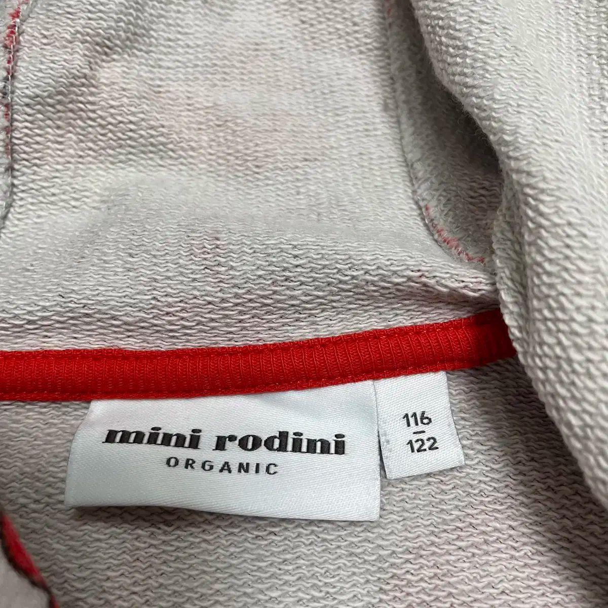 116 ／ 122 Mini Rodini(ミニロディーニ) フード付き ジップ