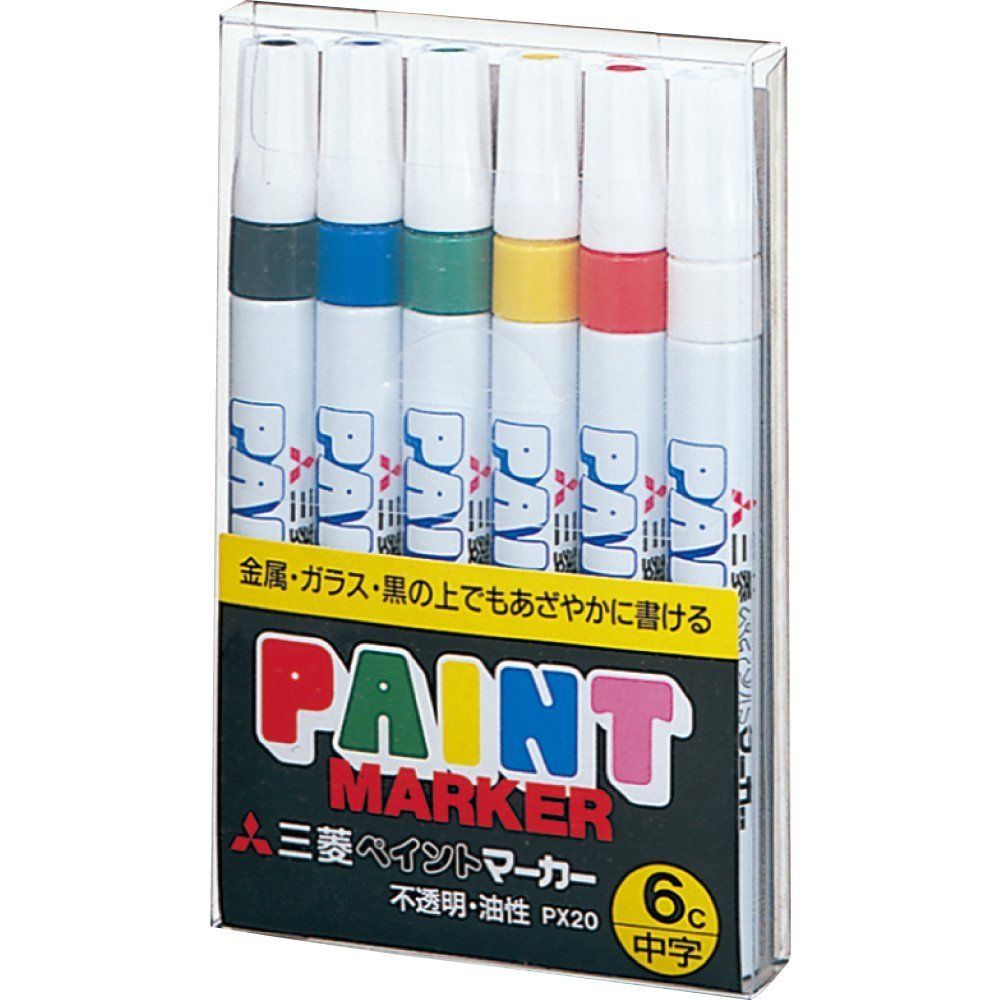 新着商品 三菱鉛筆 ペイントマーカー 中字 6色 PX206C