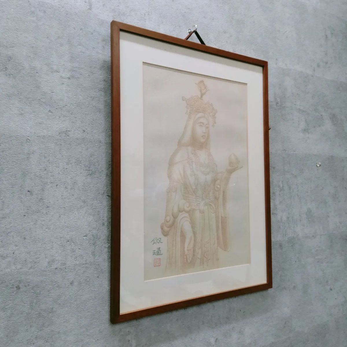 希少 逸品】 内閣総理大臣賞 有名 彫刻家 『久保田俶通』 作画 『吉祥