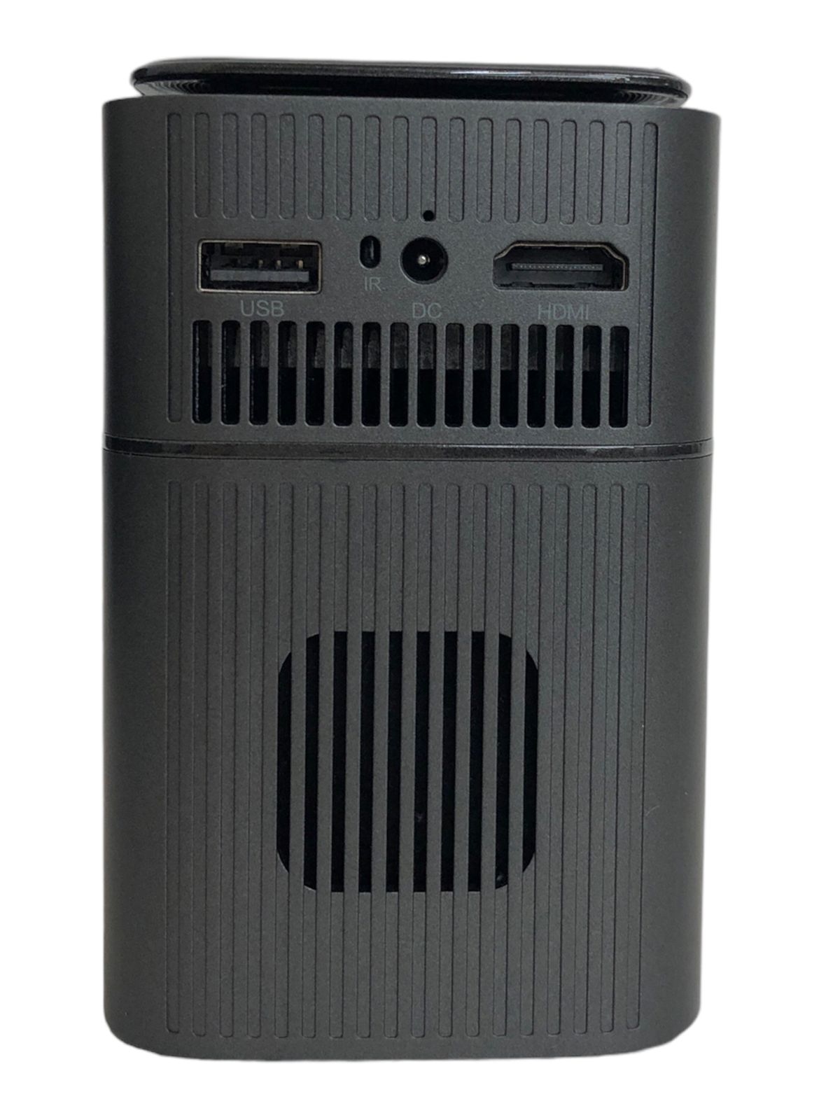 エムラボ モバイルスマートプロジェクター メタリックダークグレー