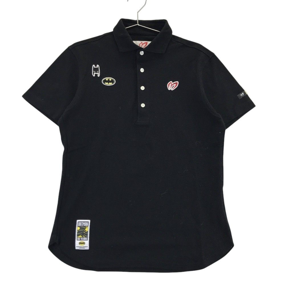 サイズ：4 MASTER BUNNY EDITION マスターバニーエディション 半袖ポロシャツ バットマン ブラック系 [240101424367] ゴルフウェア メンズ ストスト