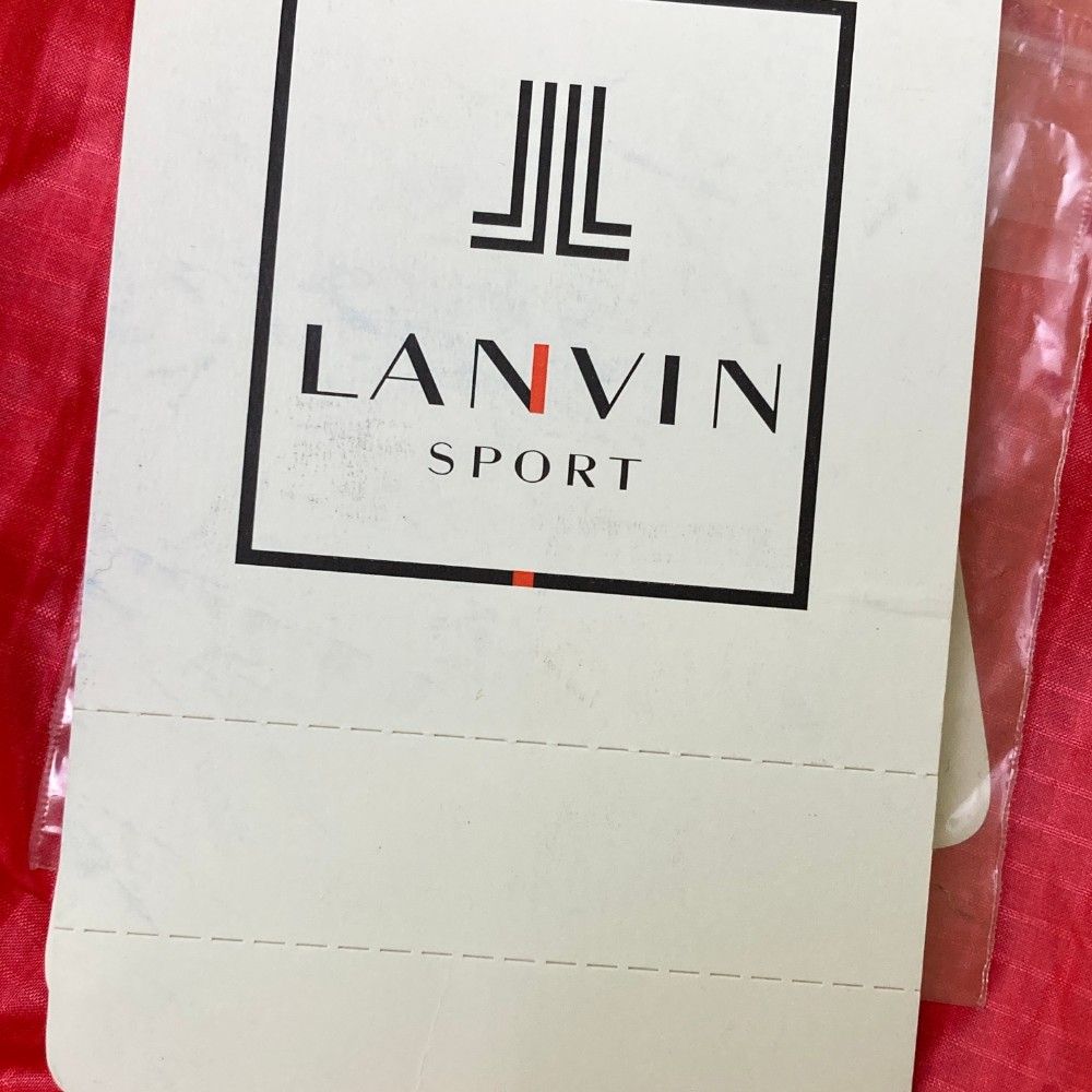 サイズ：38 LANVIN SPORT ランバン スポール  ジップジャケット 薄手 チェック柄 レッド系 [240101463277] ゴルフウェア レディース ストスト サイズ：38 LANVIN SPORT ランバン スポール ジップジャケット