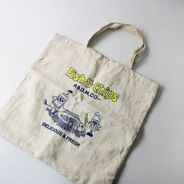 R&D.M.Co- オールドマンズテーラー FISH&CHIPS トートバッグ