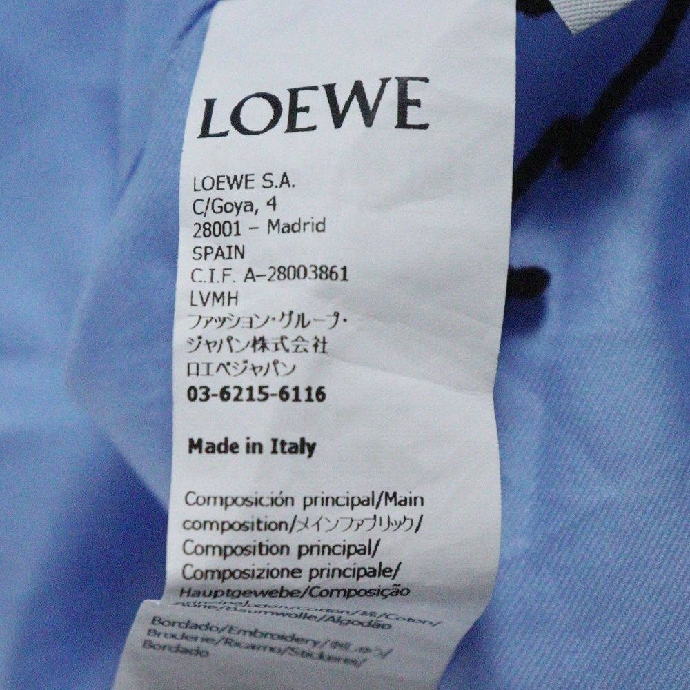 LOEWE (ロエベ) ANAGRAM POCKET SHIRT アナグラム エンブロイダリー  