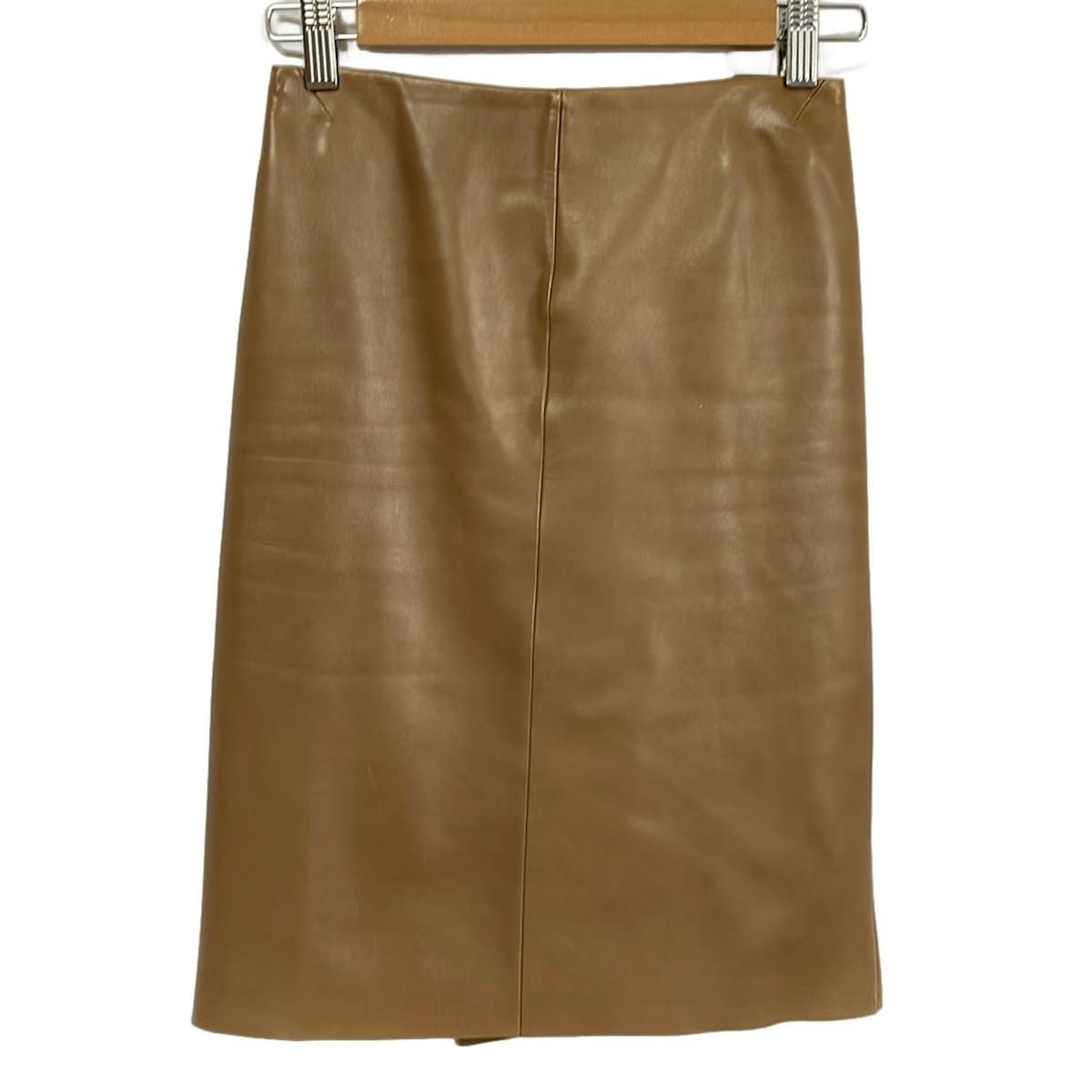 LOEWE ロエベ スカート サイズ34 S レディース - ブラウン ひざ丈|ラムレザー