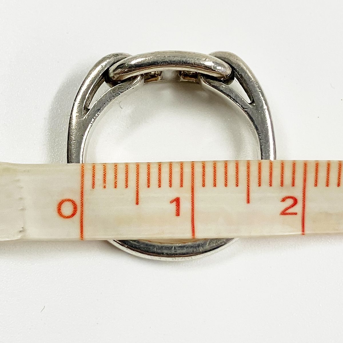 HERMES 希少 エルメス シェーヌダンクル ヴィンテージ リング Ag925 49