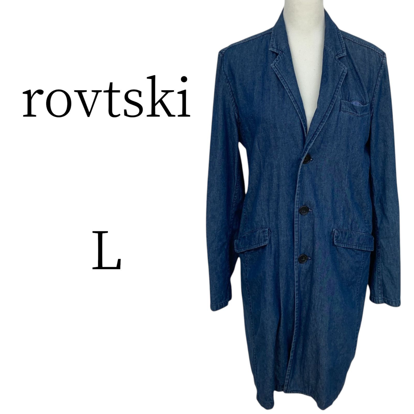rovtski ロフトスキー 青 テーラードジャケット L