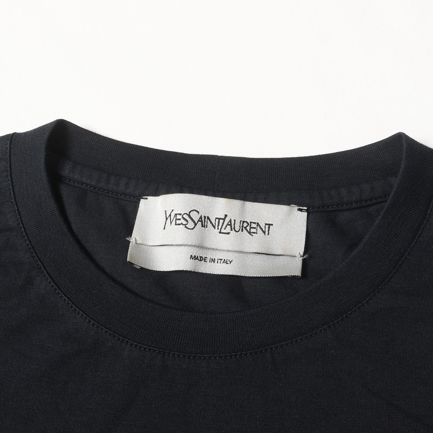 Yves Saint Laurent イヴサンローラン Tシャツ ブラック 黒 サイズ:XS