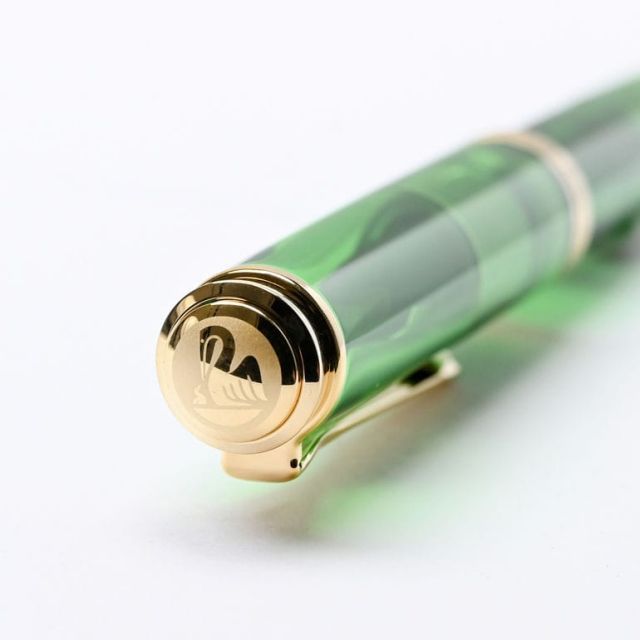  ペリカン Pelikan 万年筆 生産 エディション メンズ レディース スーベレーン M 800 グリーンデモンストレーター 緑 BOX付 筆記具 万年毛筆 筆ペン 万年毛筆