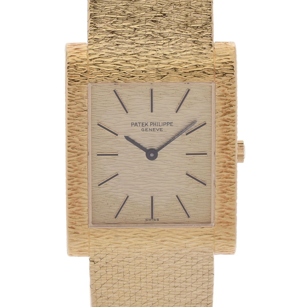 ELGIN手巻き パテックフィリップ スクエア ヴィンテージ 3553/1 メンズ YG 腕時計