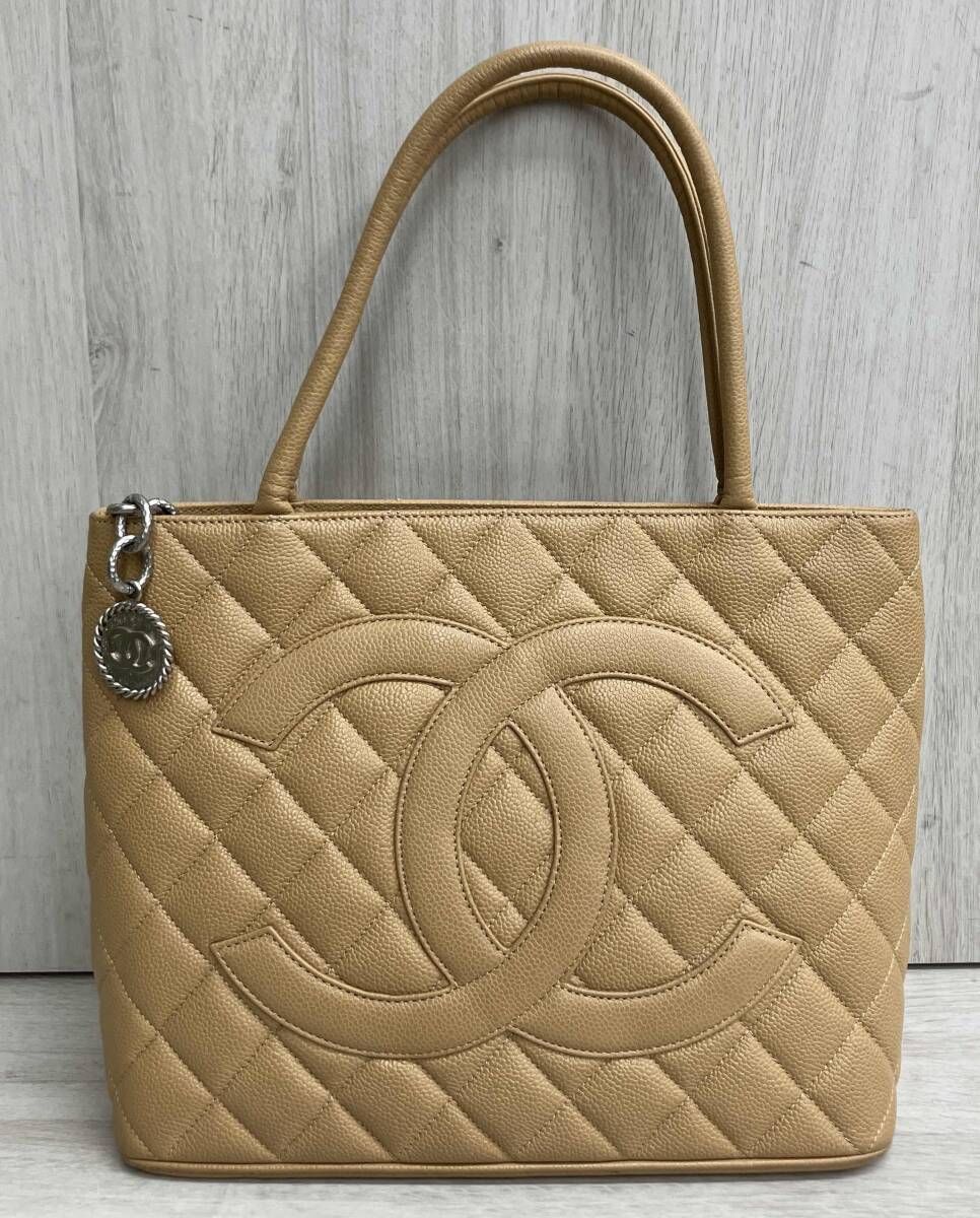 CHANEL シャネル マトラッセ 6200579 復刻トート ベージュ系 レディース 保存袋有 ブランドバッグ