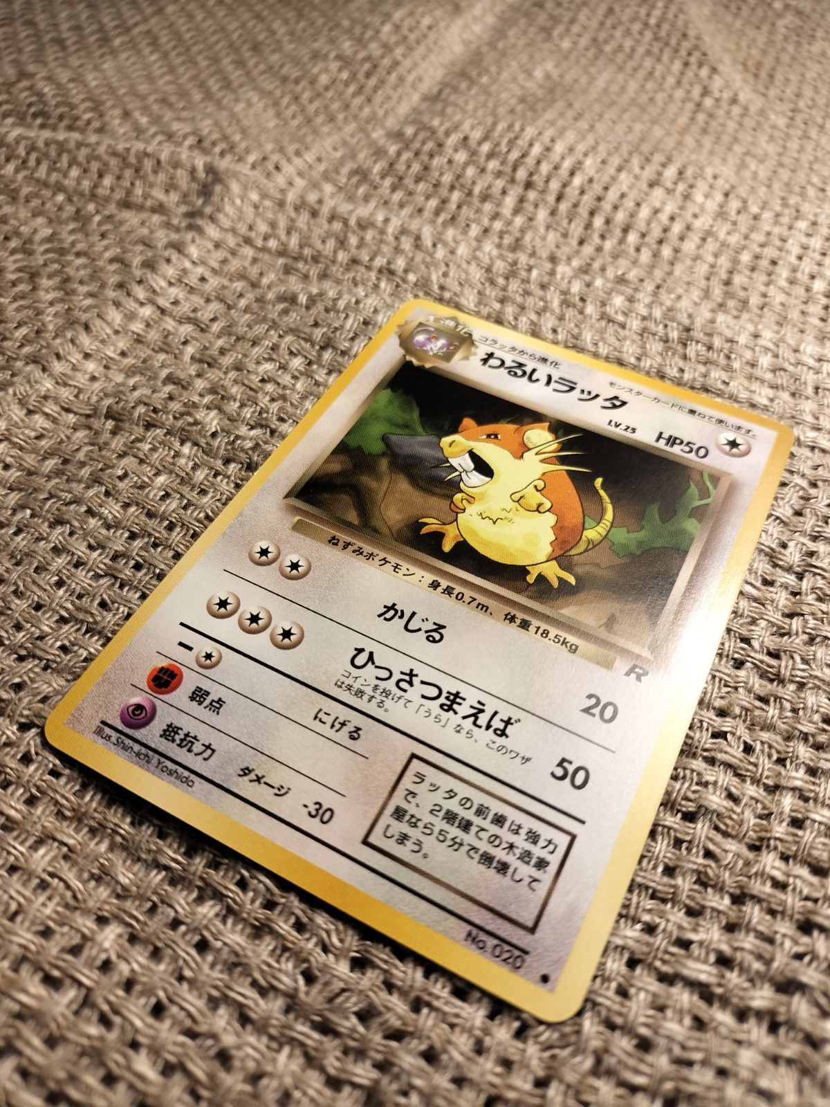 ポケモンカード 旧裏 わるいラッタ