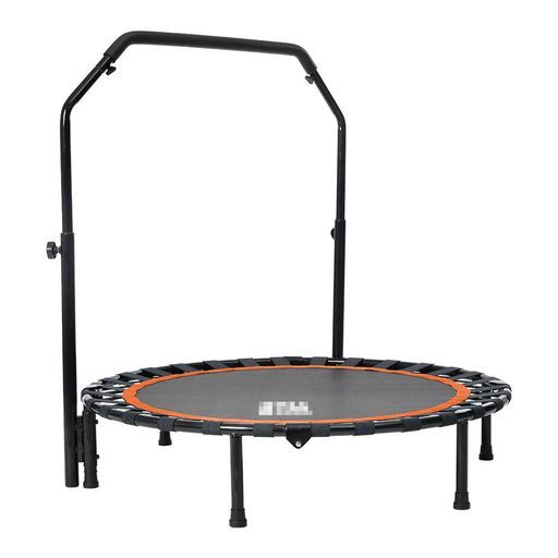 BTM補助手すり付きトランポリン耐荷重110kg102cmゴムダイエット