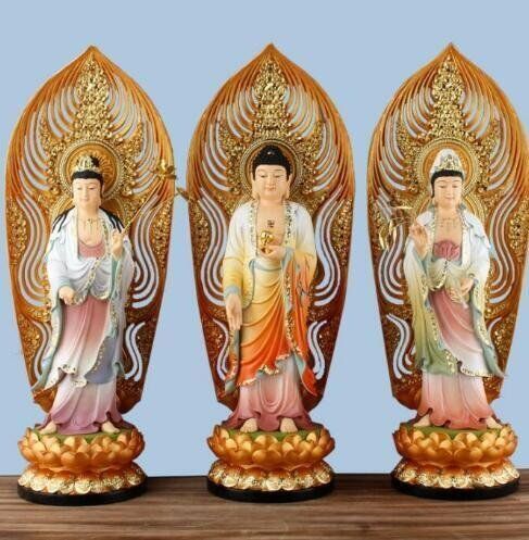 新品登場☆仏教三聖工芸品 精密彫刻 極上品 仏師で仕上げ品