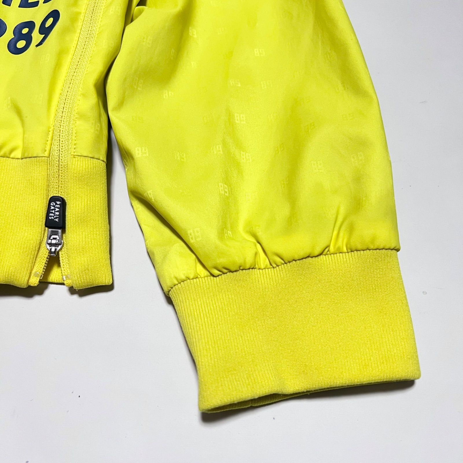 美品 パーリーゲイツ ツインスニード 4 イエロー ネイビー 蓄熱