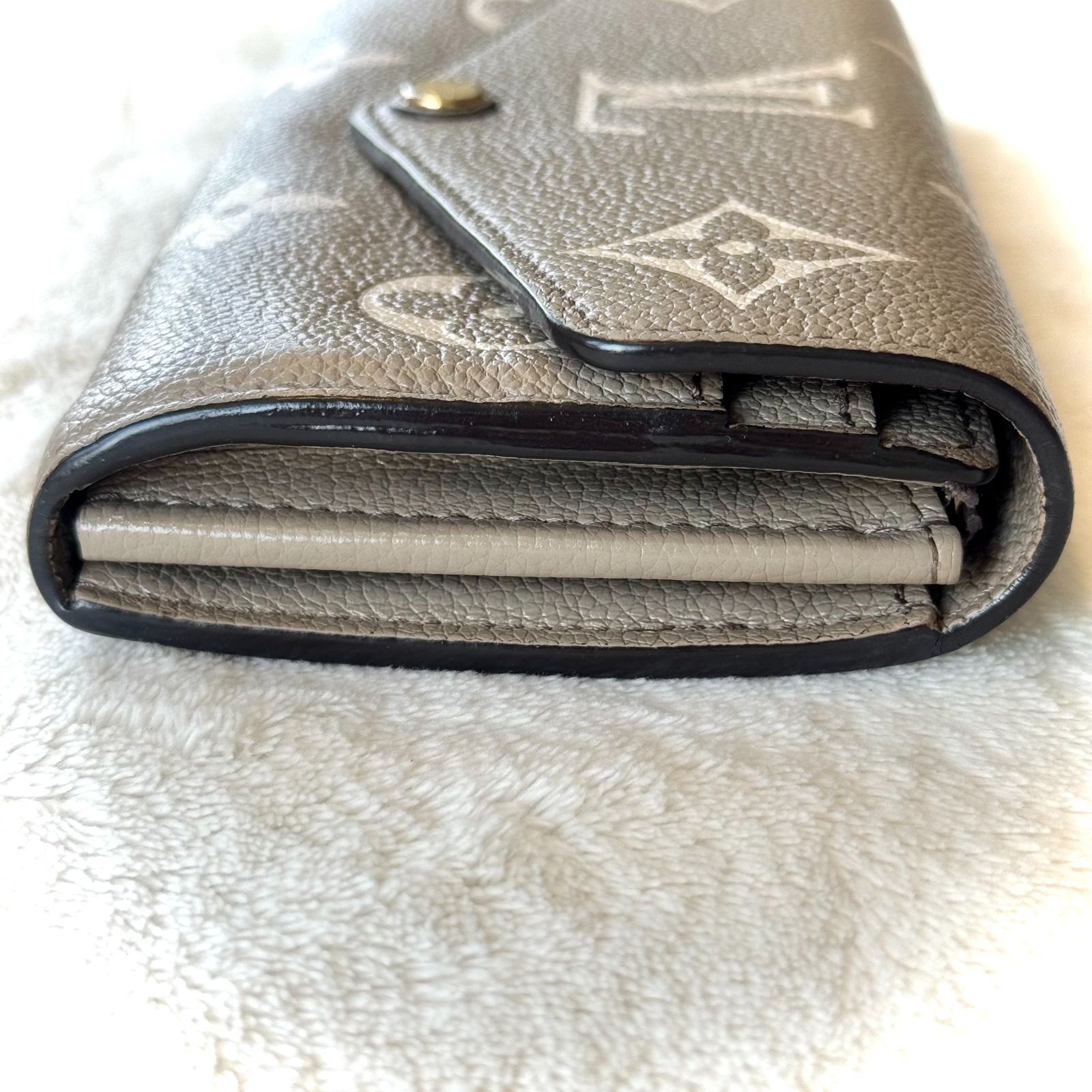 訳あり】LOUIS VUITTON ルイヴィトン M81049 フラップ 長財布 