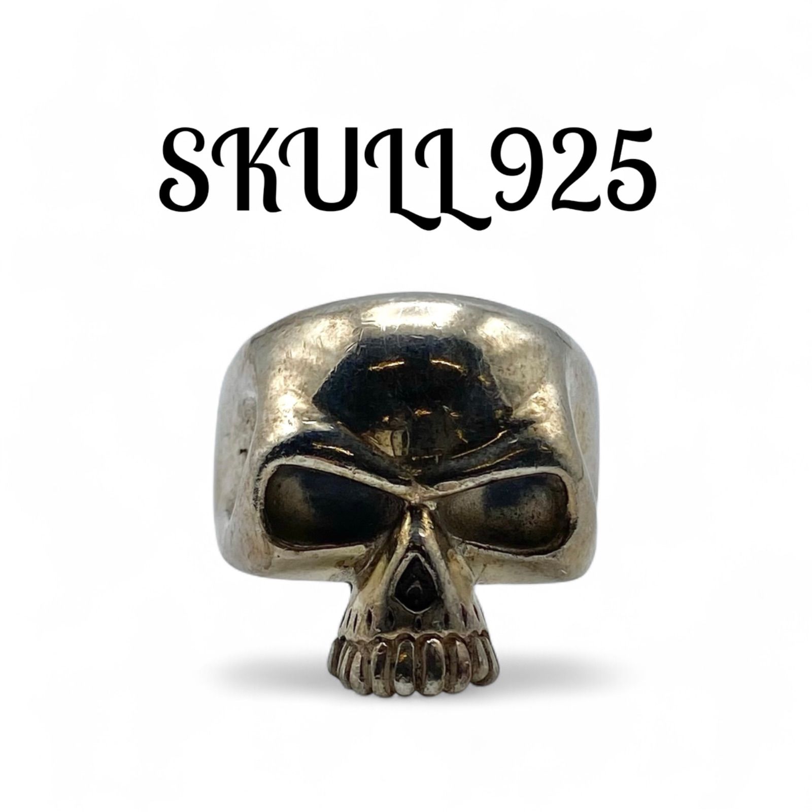 鋭い眼光】スカル 髑髏 Silver 925 刻印 00s Vintage Ring シルバー 