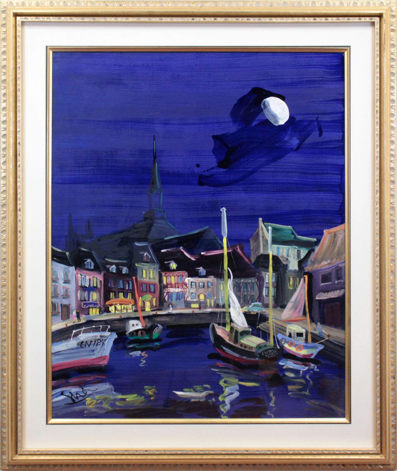 東 弘孝『月夜のオンフルール』油彩画【真作保証】 絵画 東 弘孝『月夜のオンフルール』油彩画【真作保証】 絵画 - メルカリ