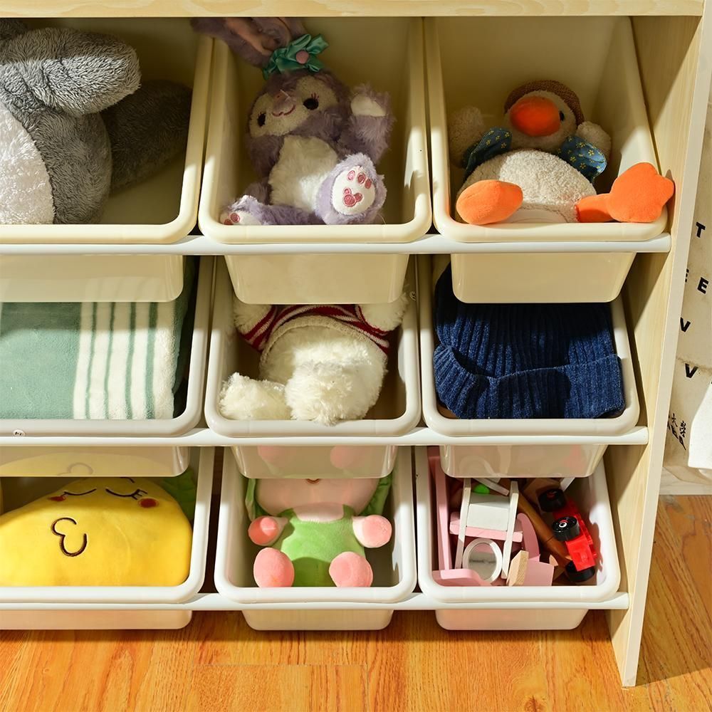 天然木 オモチャ収納 ラック おもちゃ箱 おしゃれ ワイドタイプ 大容量 絵本棚 おもち収納 オモチャ収納 天然木 絵本棚 おもちゃ箱 おしゃれ 大