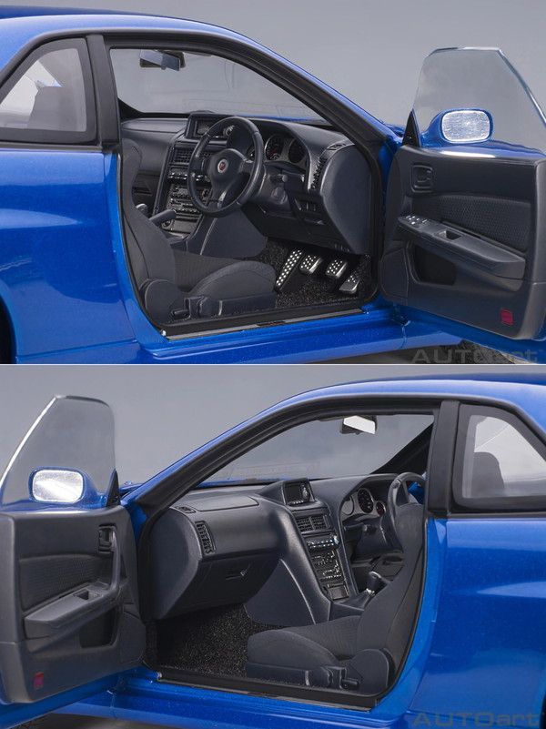 新品 AUTOart 1/18 日産 スカイライン GT-R (R34) Vスペック II
