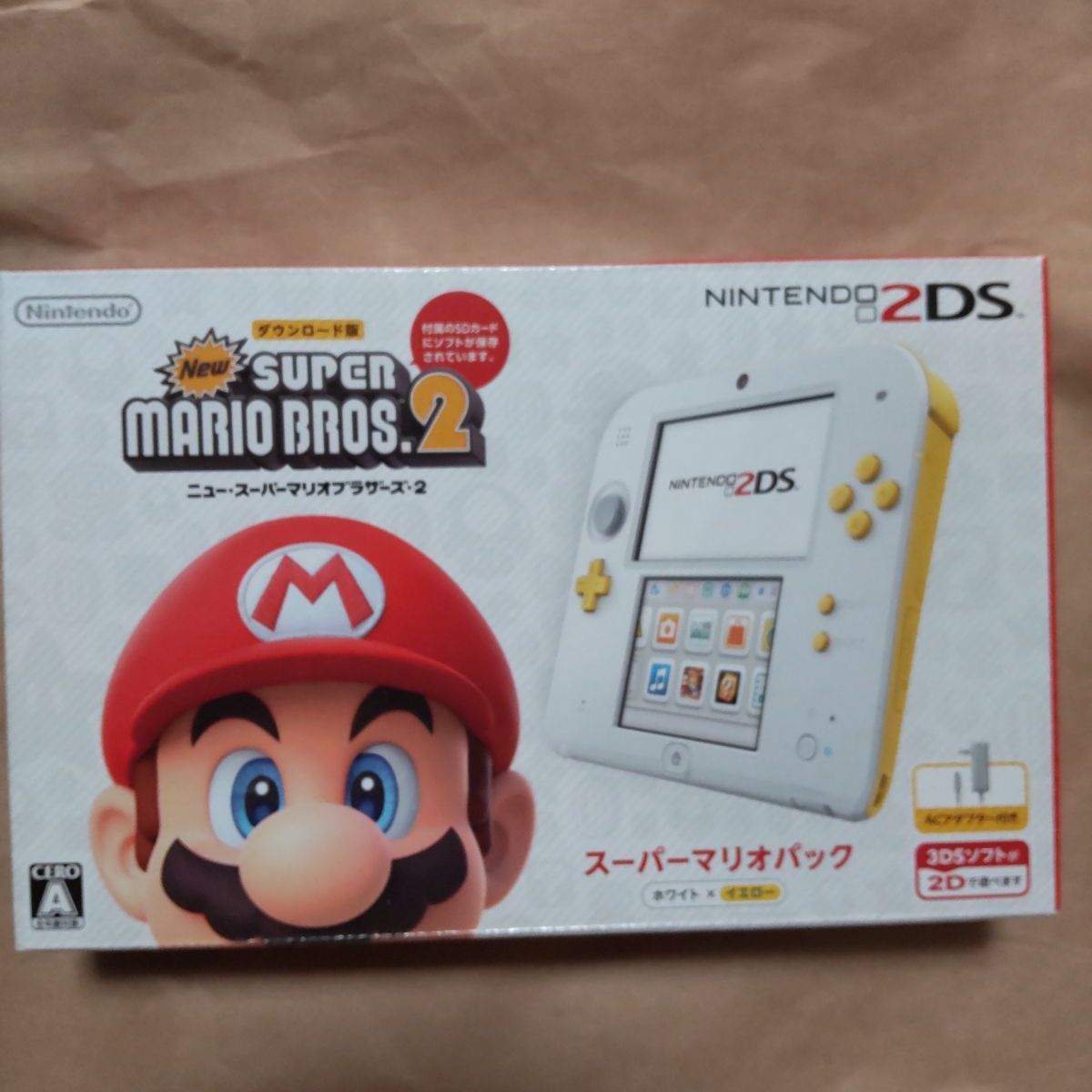 新品未開封 ニンテンドー2DS 本体 スーパーマリオパック ホワイト  