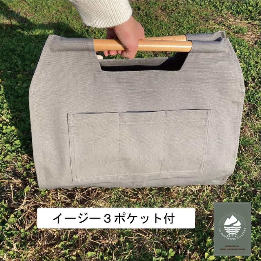 薪バッグ BAG 薪入れ 薪バック 大型 綿帆布製 トート バッグ