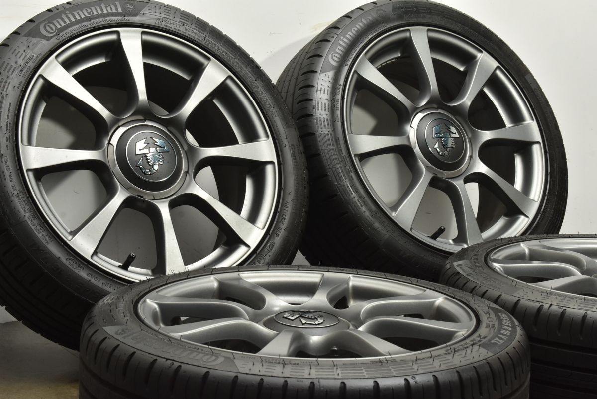 バリ溝 ABARTH アバルト 595 純正 16in 6.5J 35 PCD98 コンチネンタル 195 45R16 FIAT フィアット 500 流用 品番 51830198
