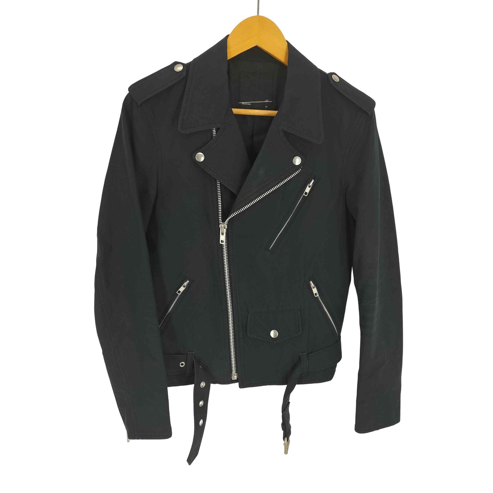 ラッドミュージシャン LAD MUSICIAN RIDERS Jacket コットン ライダースジャケット メンズ JPN：42