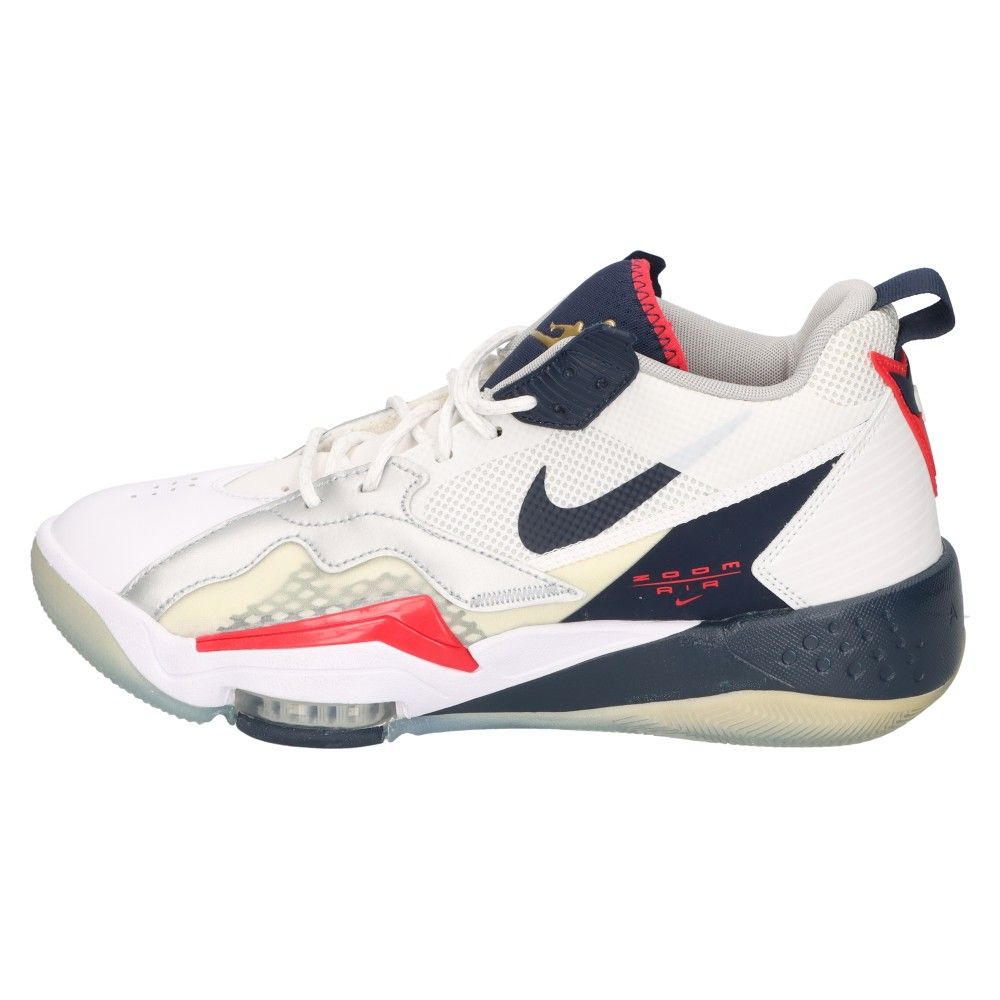 NIKE (ナイキ) JORDAN ZOOM 92 CK9183-101 ジョーダン ズーム'92 ハイカットスニーカー ホワイト/ネイビー US10/28.0cm