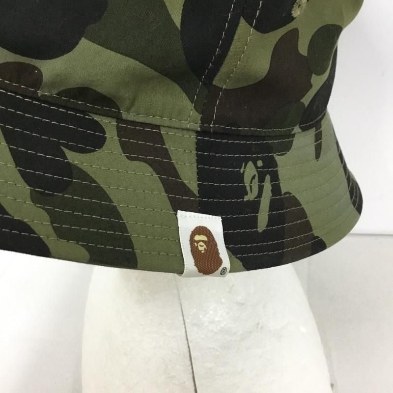 【A BATHING APE】ア ベイシング エイプ 迷彩 裏ボア ハット М A BATHING APE(アベイシングエイプ) / バケットハット/M/ファー