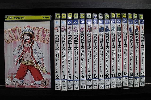 ワンピース ホールケーキアイランド編 レンタルDVD アニメ 全巻セット DVD ONE PIECE ワンピース 19th ホールケーキアイランド編 1〜16