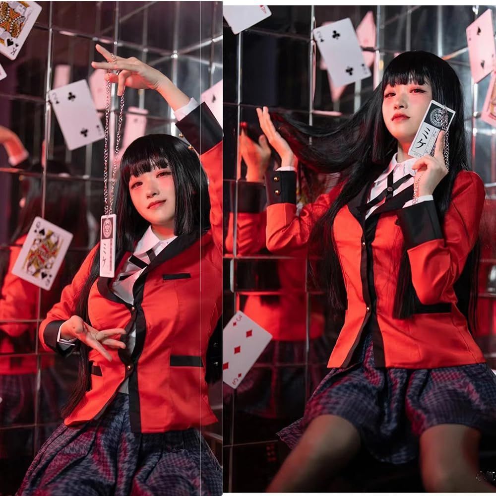 Amazon.co.jp: Picksoco 賭ケグルイ コスプレ衣装 蛇喰夢子 じゃ