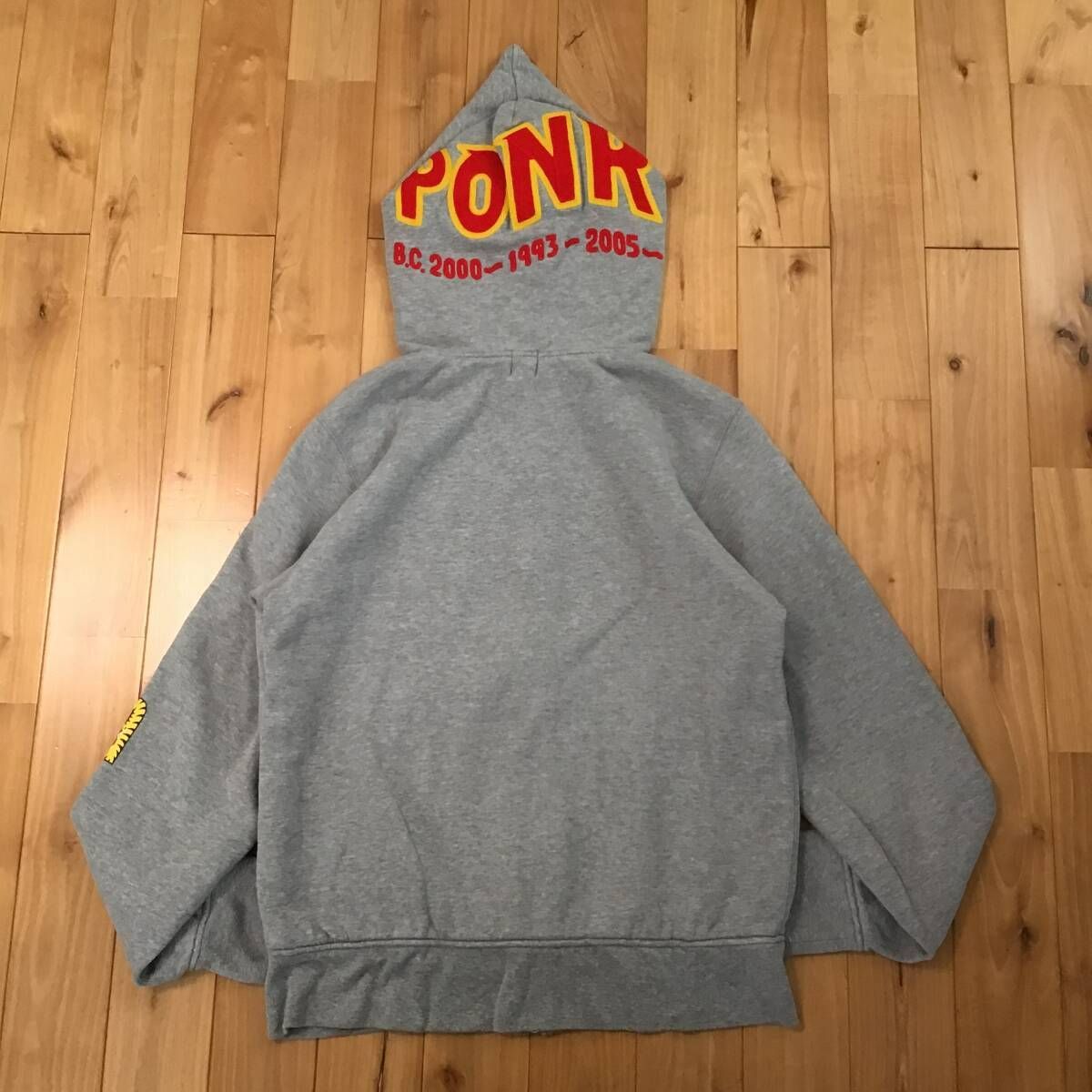 ☆復刻☆ 2nd シャーク パーカー Mサイズ グレー PONR shark full zip