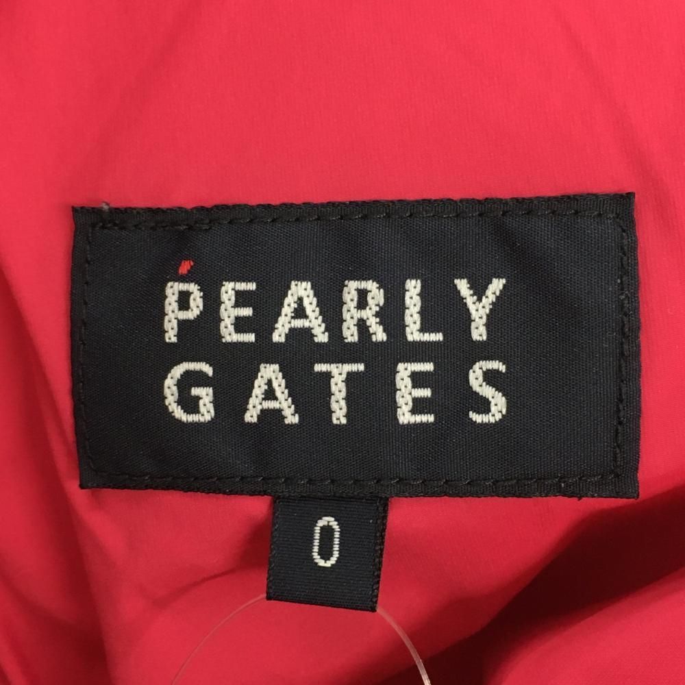 パーリーゲイツ 中綿スカート ピンク ロゴネイビー 複数ワッペン