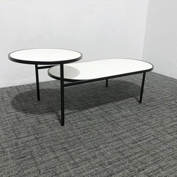 ローテーブル フラビア バーグ コーヒーテーブル ホワイト