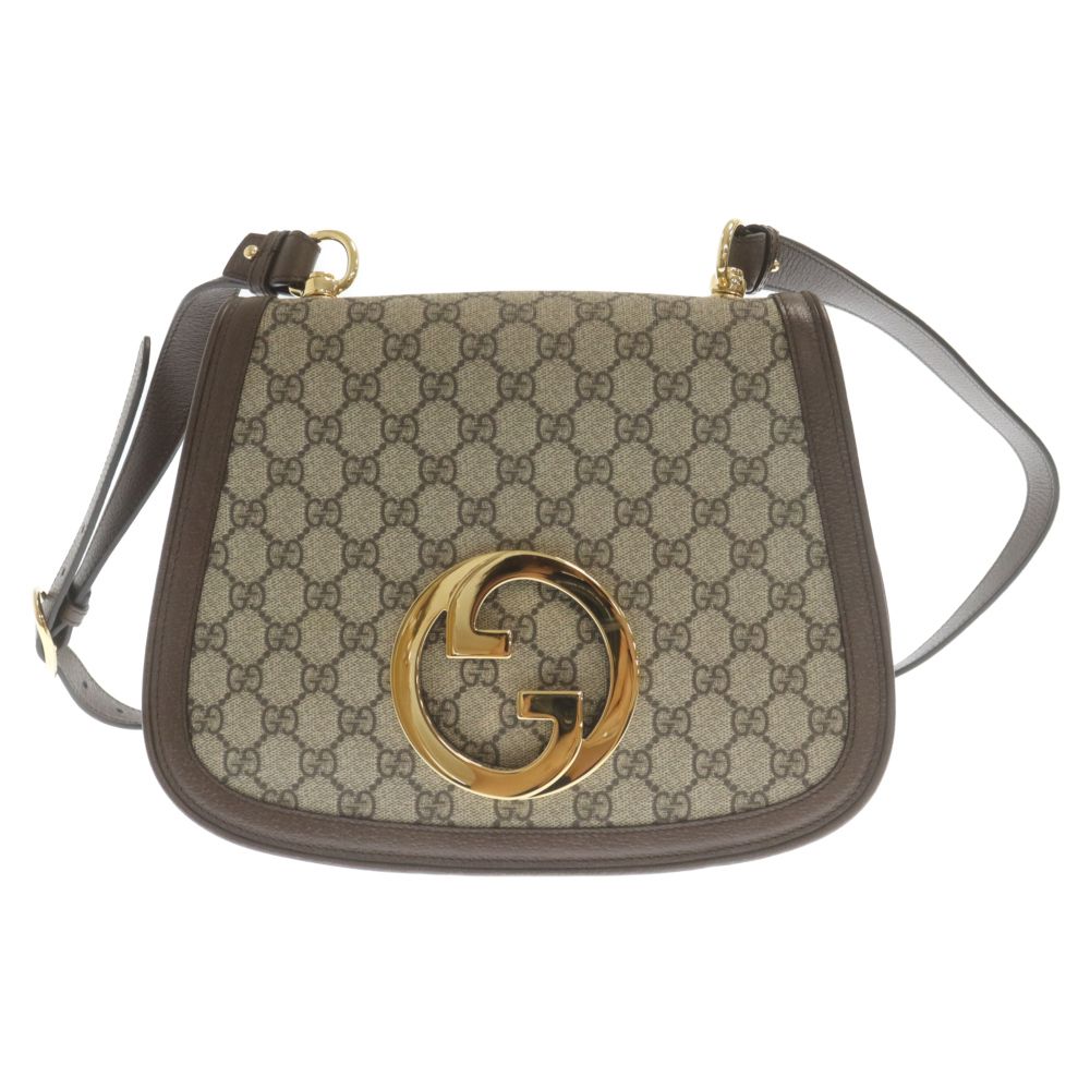 GUCCI (グッチ) GG BLONDIE MEDIUM SHOULDER BAG GG柄 ミディアムショルダーバッグ 699210 96IWG  ベージュ - メルカリ