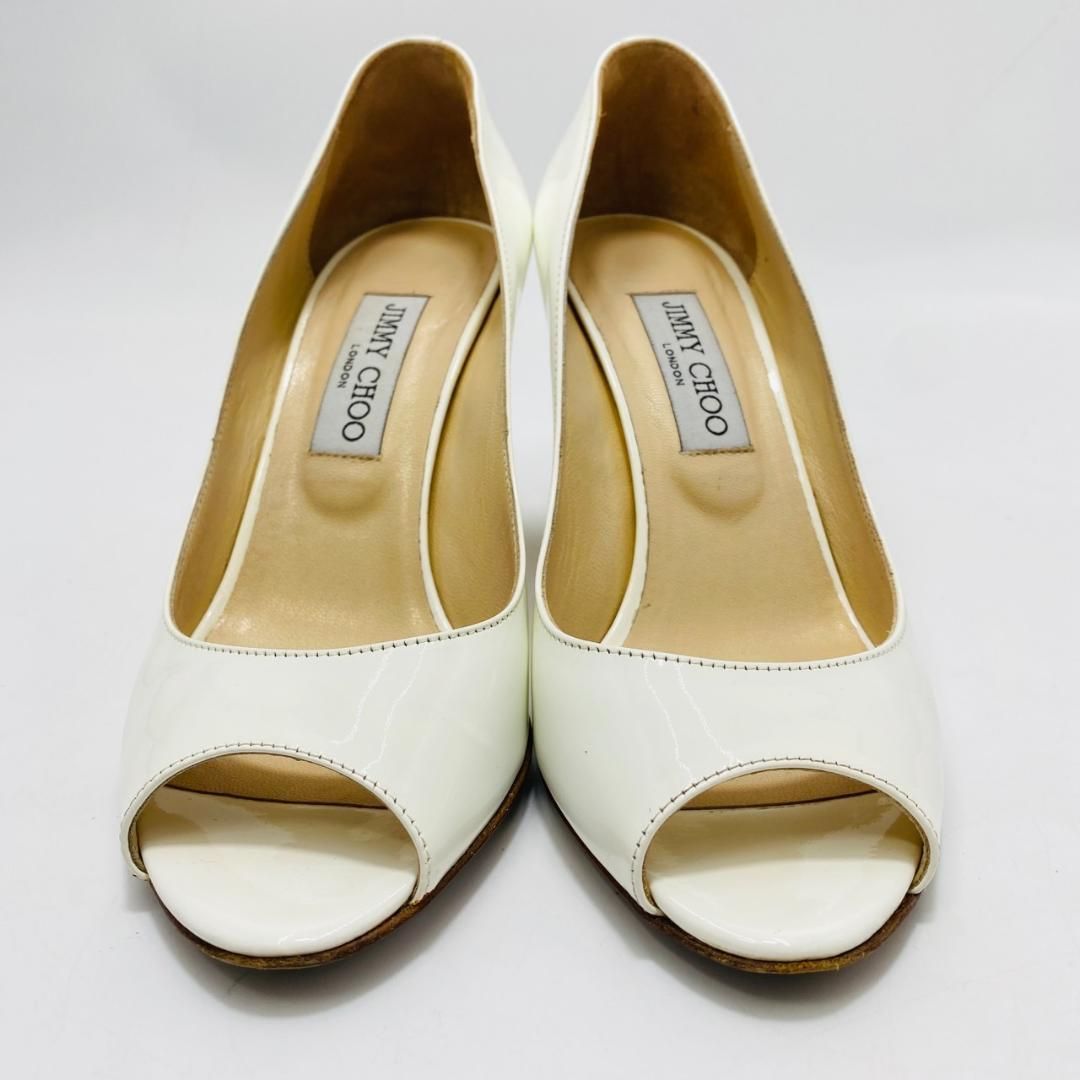 JIMMYCHOO パンプス JIMMYCHOO パンプス オープントゥ ウエッジソール メタルヒール