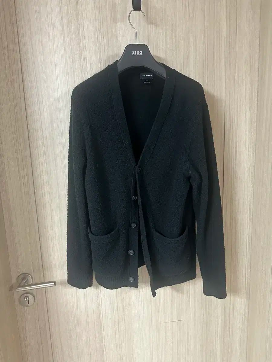 Club Monaco クラブモナコ 黒 カーディガン サイズ M 100 ブークレ