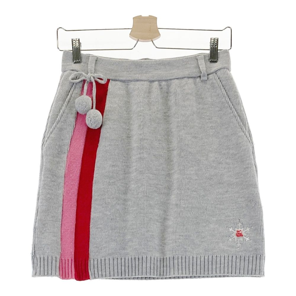 サイズ：38 ARCHIVIO アルチビオ 裏地付 ウール混 ニットスカート