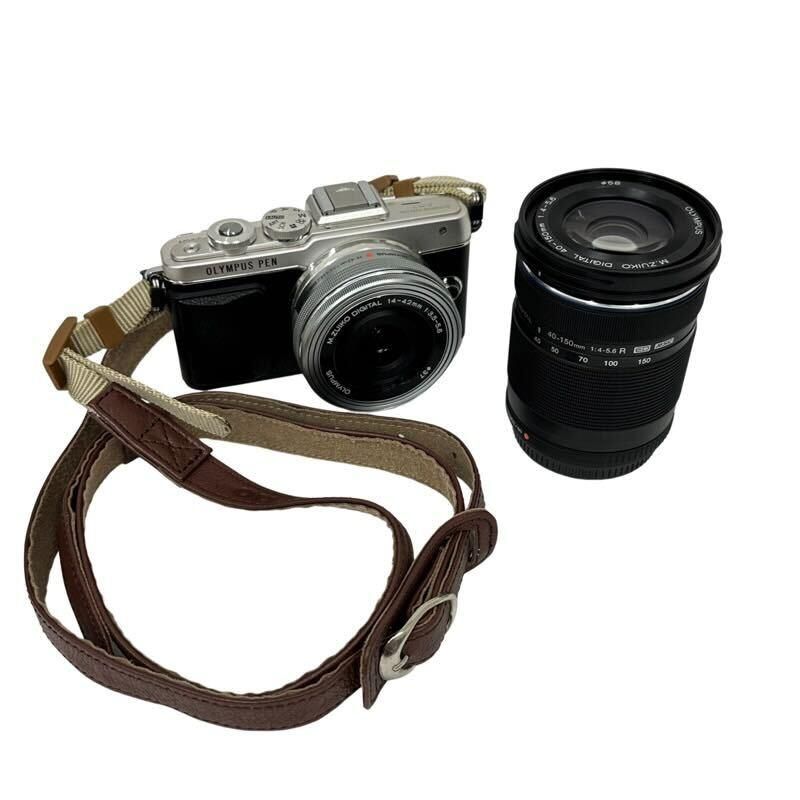 OLYMPUS ミラーレス一眼カメラ + 40-150mm ズームレンズ セット