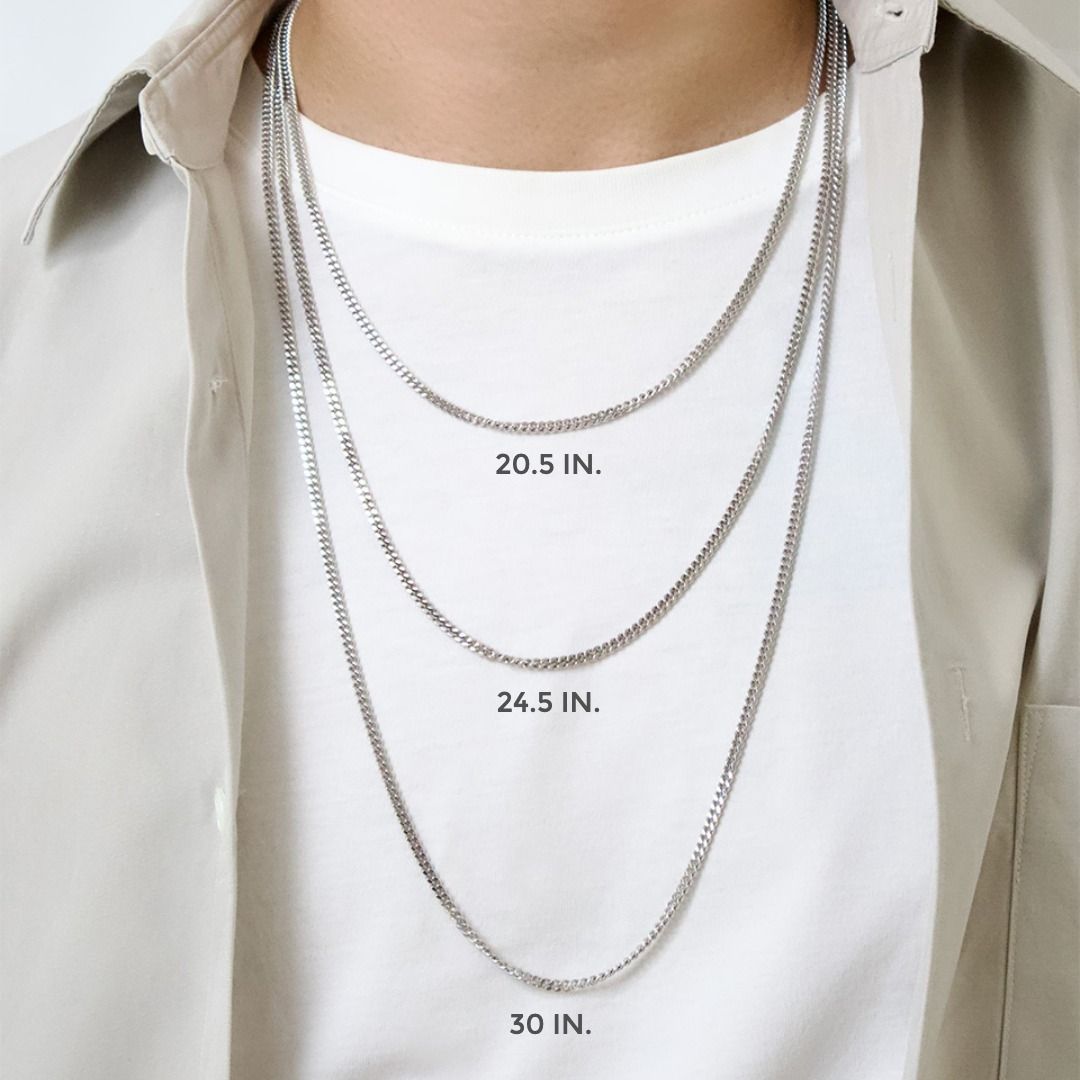 【TOMWOOD】シルバー925 チェーンネックレス TOMWOOD - Curb Chain M 20.5Inch(52cm) / カーブ チェーン