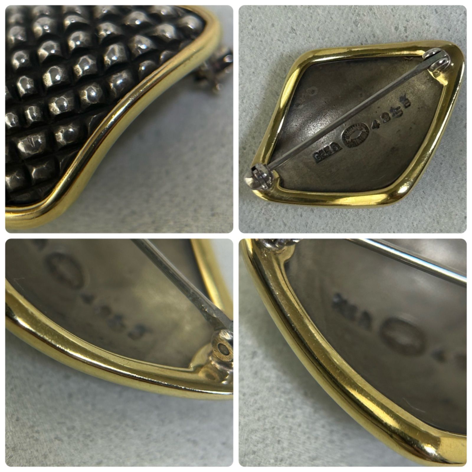 ジョージジェンセン ブローチ 425B リーネムンテ AG925 コンビ