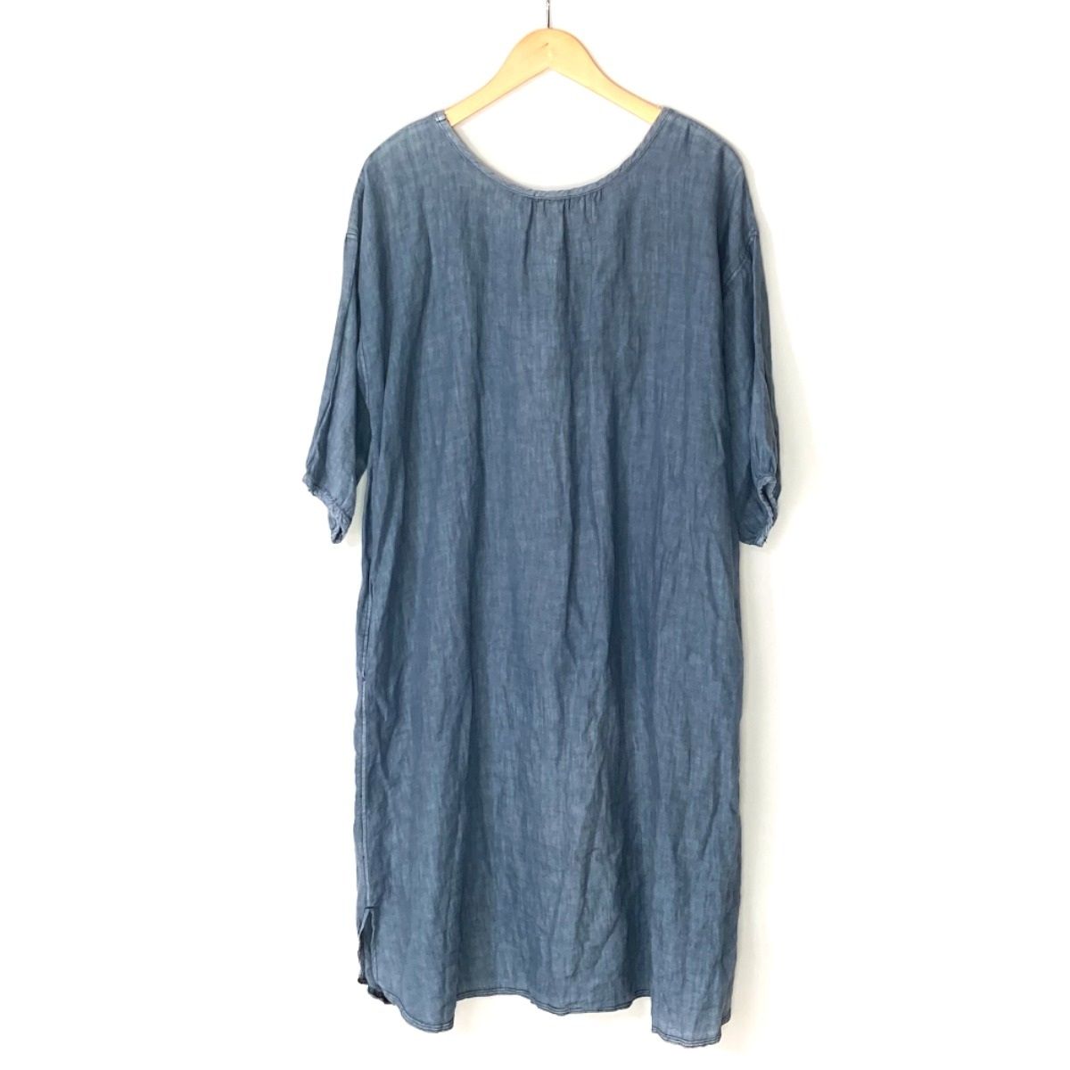 a koloni リネンワンピース ネイビー サイズ不明 レディース