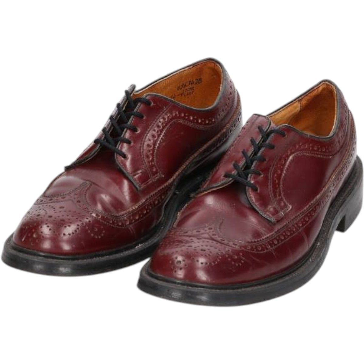 古着 STUART MCGUIRE フルブローグ ウイングチップシューズ メンズ26.0cm相当|saa014326