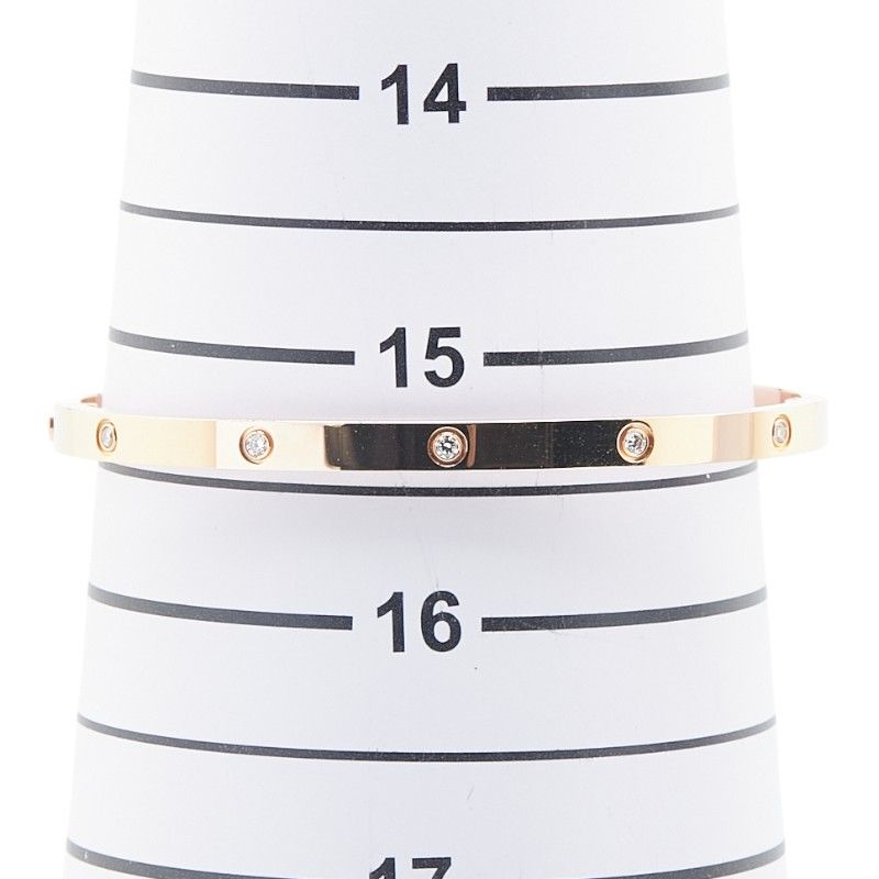 カルティエ ラブブレスレットSM 10Pダイヤ K18PG ピンクゴールド  