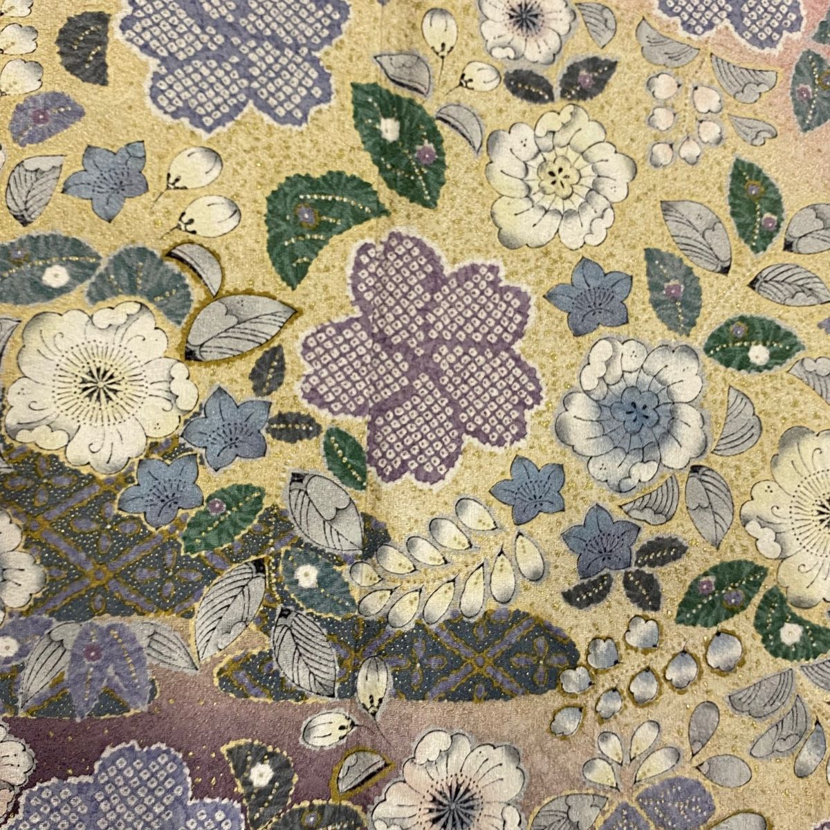 袷 辻ヶ花柄