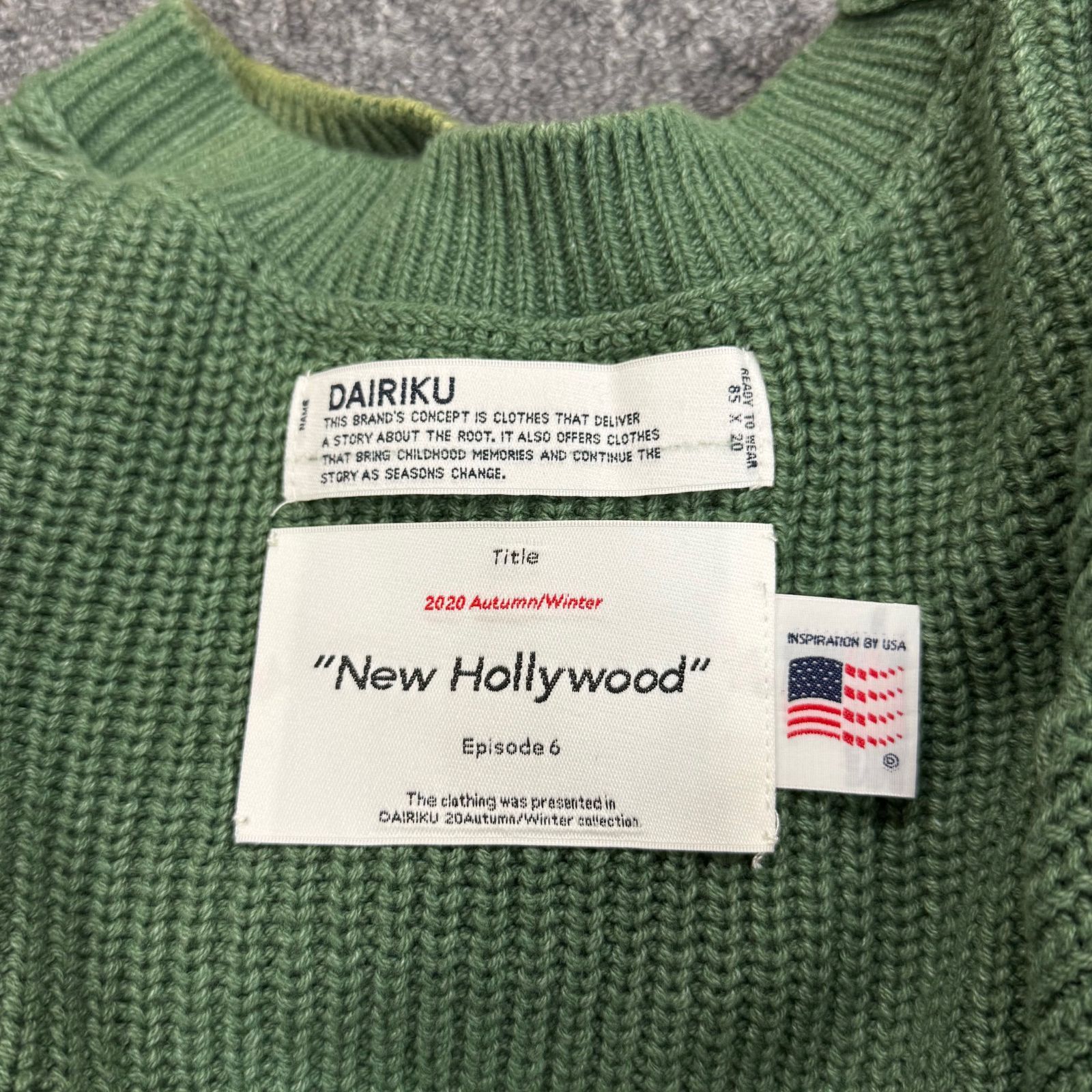 DAIRIKU 20AW ブラック ニットセーター ダイリク(DAIRIKU) 2020-21年