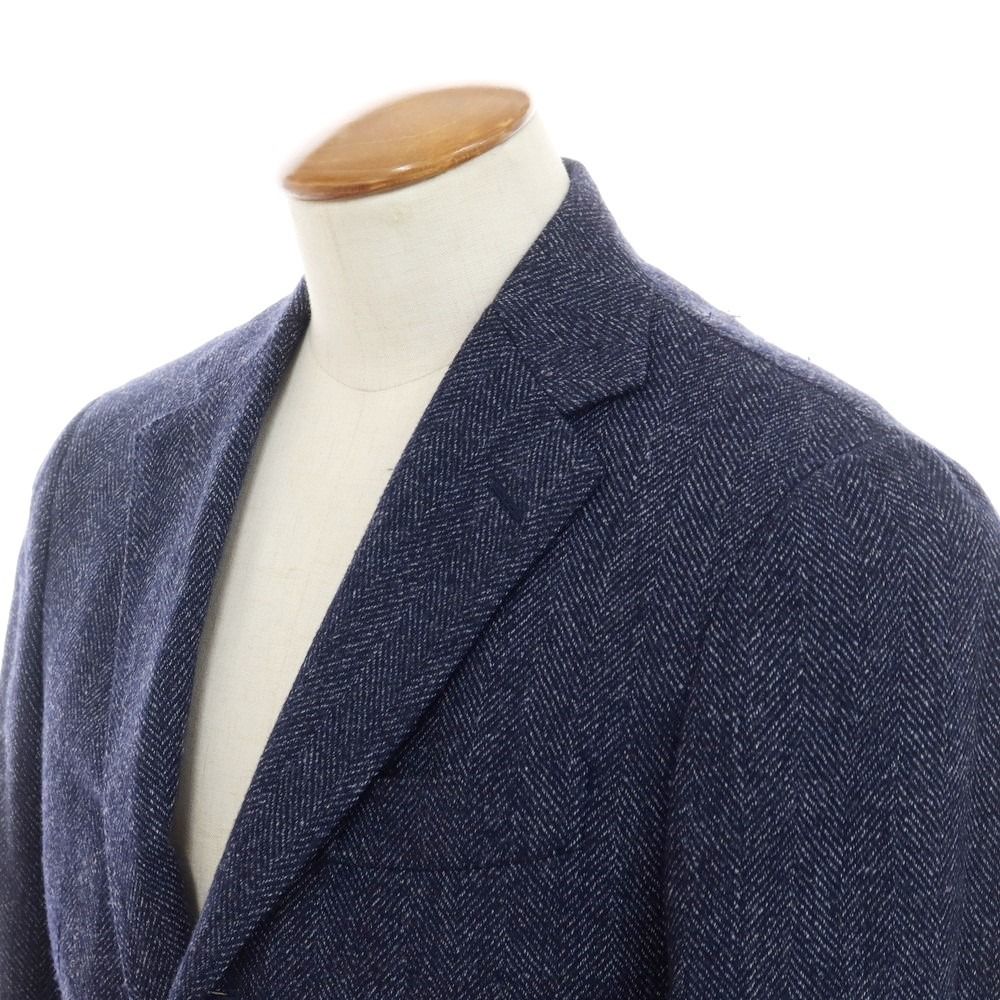 中古】ビームスエフ BEAMS F ウールシルク ヘリンボーン 3B テーラード